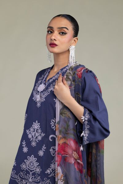 Embroidered | Chiffon | Floral Chiffon Dupatta | AED 100.00