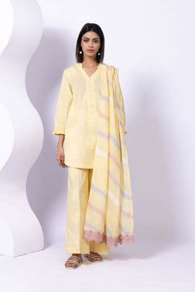 Printed | Crosshatch Poplin | Kurta | AED 120.00