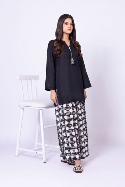 Printed | Textured Cotton | Pants | AED 60.00