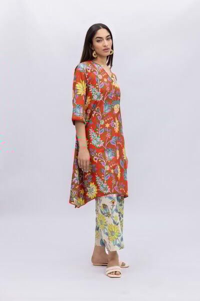 Printed | Crosshatch Poplin | Pants | AED 60.00