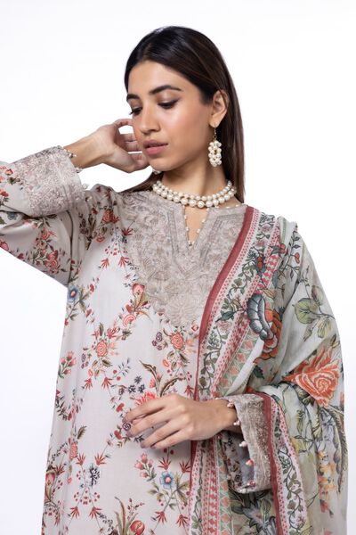 Embroidered | Cotton Satin | Fabrics 3 Piece | AED 84.00