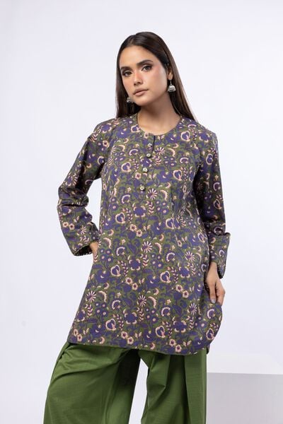 Printed | Crosshatch Poplin | Kurta | AED 100.00