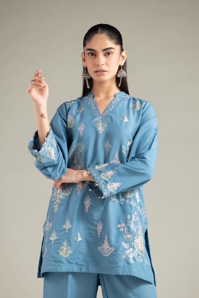 Embroidered | Blended Cambric | Kurta | AED 78.00