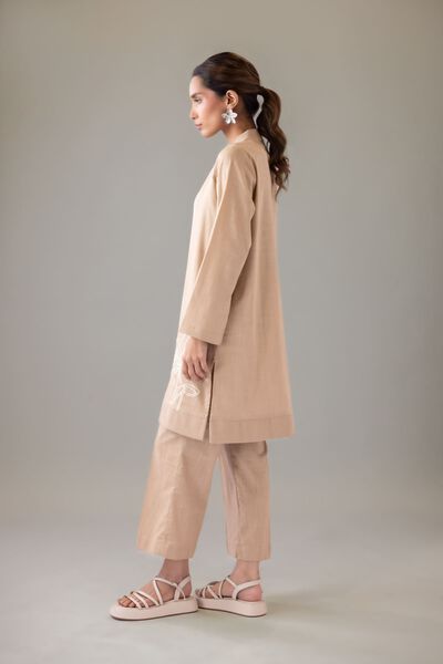 Dyed | Heavy Textured Cotton | Pants | AED 80.00