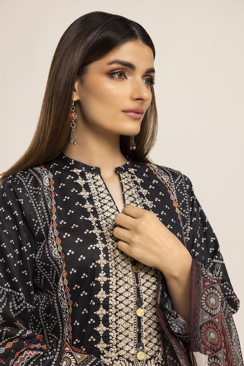 Embroidered | Cambric | Fabrics 3 Piece | null