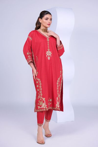 Embroidered | Russian Raw Silk | Pants | AED 33.60