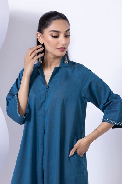 Embroidered | Chambray | Kurta | AED 60.00
