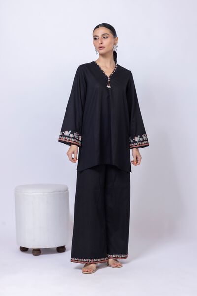 Embroidered | Cotton Dobby | Pants | AED 60.00