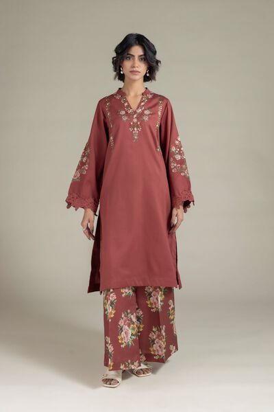 Printed | Textured Cotton | Pants | AED 80.00