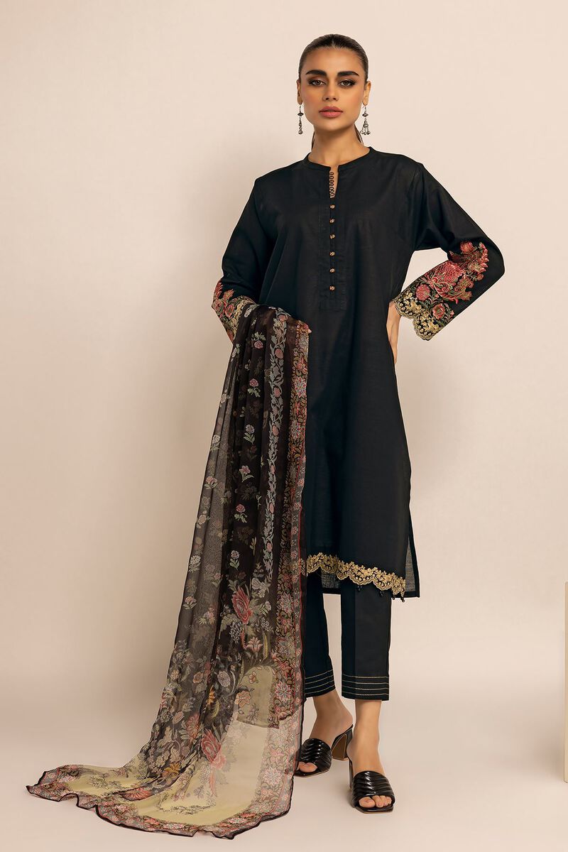 Embroidered | Crosshatch | Fabrics 3 Piece | null