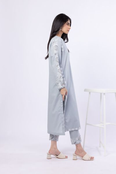 Embroidered | Linen Cotton | Pants | AED 92.00