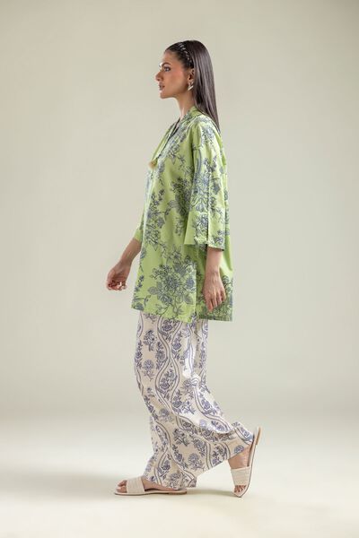 Printed | Cotton Dobby | Cotton Floral Pants | AED 80.00