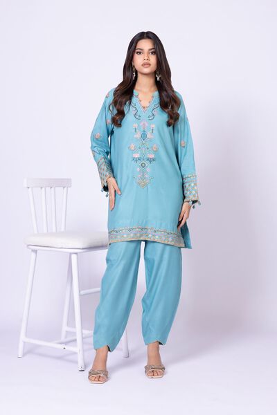 Embroidered | Raw Silk | Kurta | AED 72.00