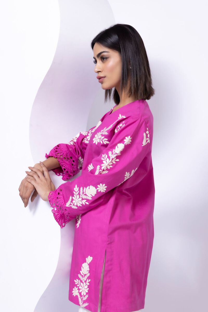 Embroidered | Crosshatch Poplin | Kurta | null