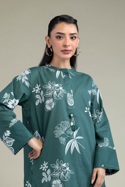 Printed | Cotton Dobby | Floral Cotton Kurta | AED 100.00