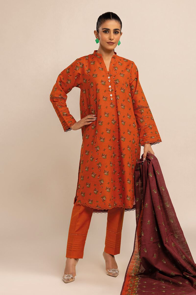 Printed | Khaddar | Fabrics 3 Piece | null