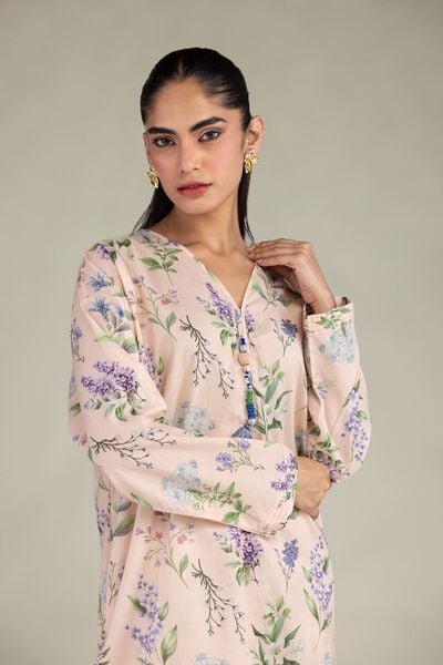 Printed | Cotton Viscose | Short Floral Kurta | AED 150.00
