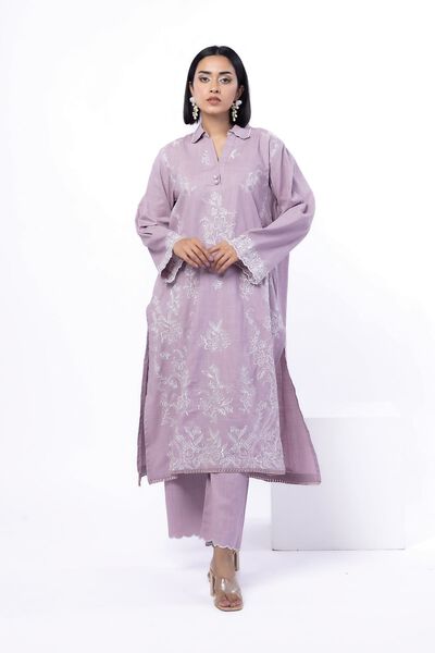 Embroidered | Crosshatch | Tailored 2 Piece | Top and Bottom | AED 180.00