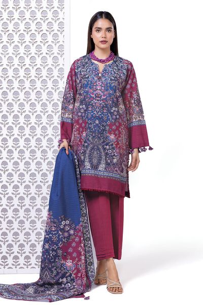 Light khaddar Messuri | Printed | Fabrics 3 Piece | AED 120.00