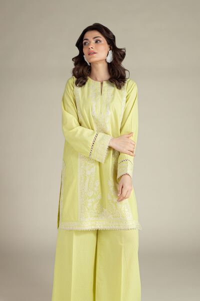 Embroidered | Cotton Dobby | Tailored Dobby 2-Piece | AED 230.00