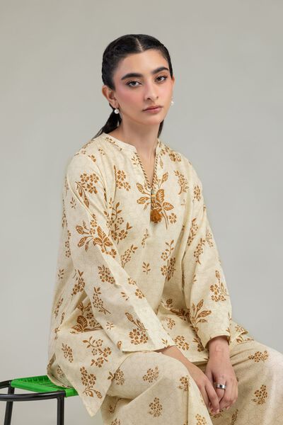 Printed | Cotton Dobby | Short Cotton Kurta | AED 150.00