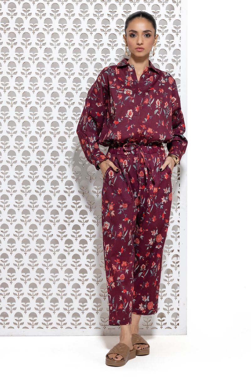 Wing Collar Tunic | Slouchy Trousers | Co-ord Set | null