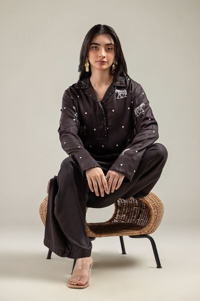 Embroidered | Viscose Crepe | Blouse | AED 75.00
