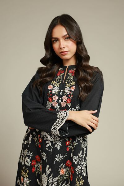 Embroidered | Cotton Dobby | Fabrics 2 Piece | Top and Bottom | AED 150.00