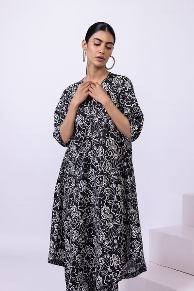 Printed | Ripple Crinkle | Kurta | AED 50.00