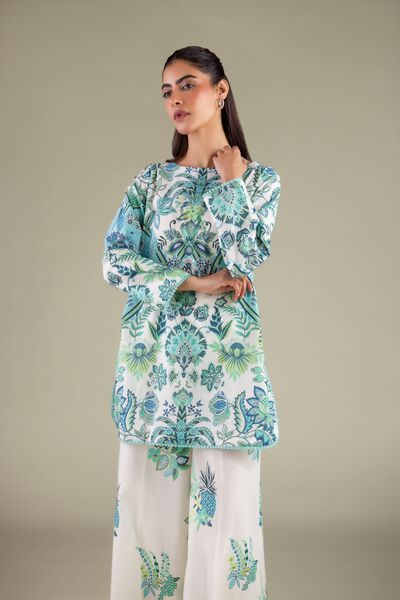 Printed | Cambric | Regular Fit Kurta | AED 100.00