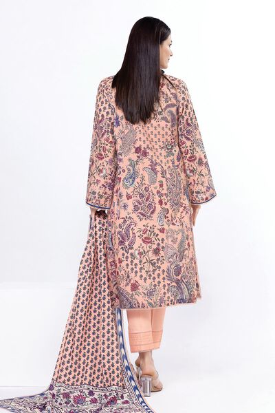 Printed | Slub Lawn | Fabrics 3 Piece | AED 80.00