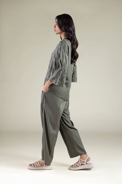 Embroidered | Viscose | Trousers | AED 40.00