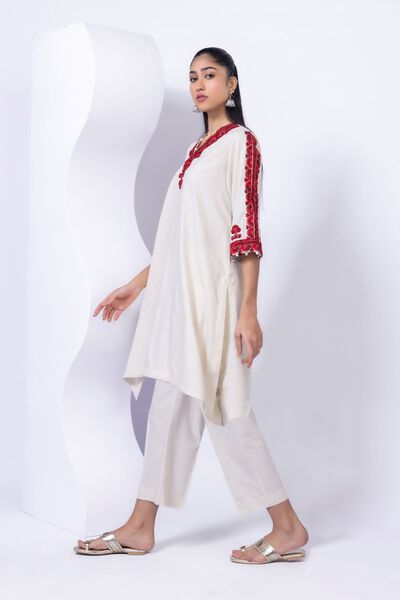 Dyed | Crosshatch Poplin | Pants | AED 30.00