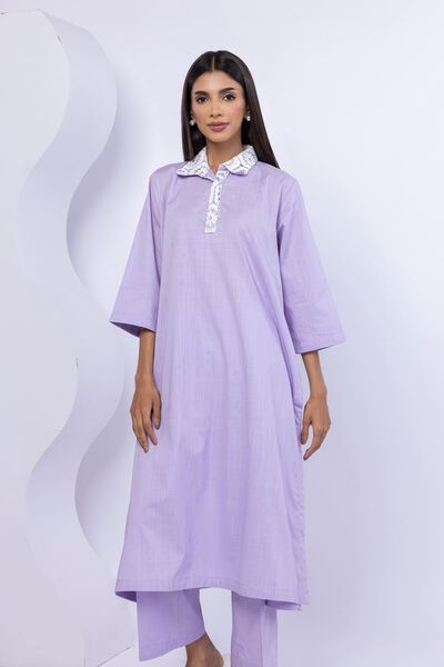 Embroidered | Crosshatch Poplin | Kurta | AED 120.00