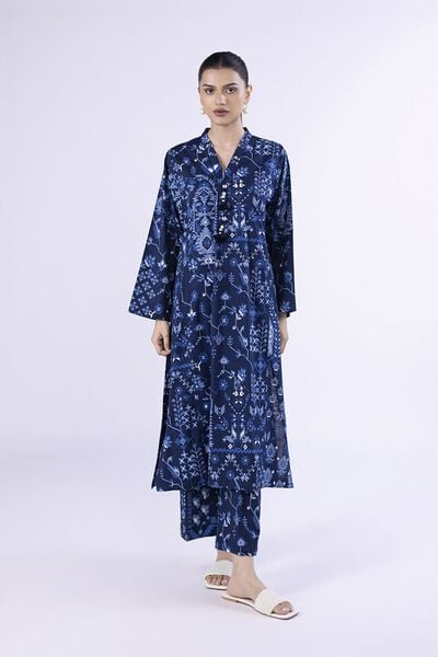 Printed | Crosshatch Poplin | Kurta | AED 100.00