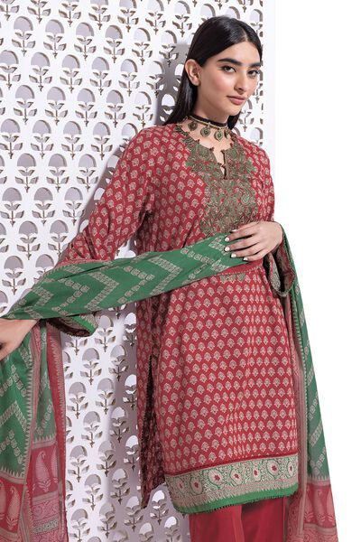 Lawn | Embroidered | Fabrics 3 Piece | AED 120.00