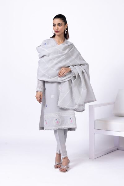 Embroidered | Cotton Reflex | Pants | AED 30.00