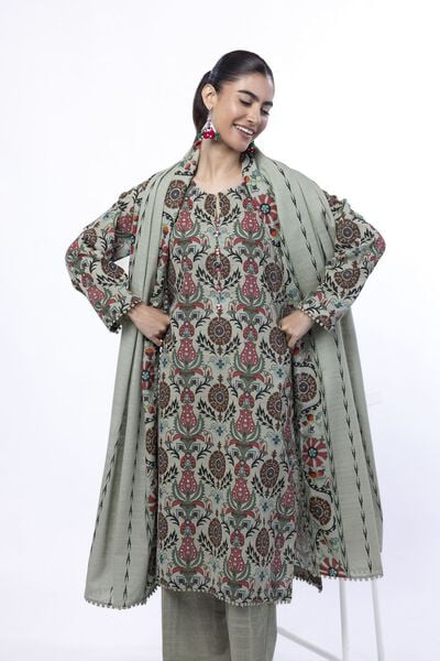 Printed | Light Khaddar | Tailored 3 Piece | AED 180.00