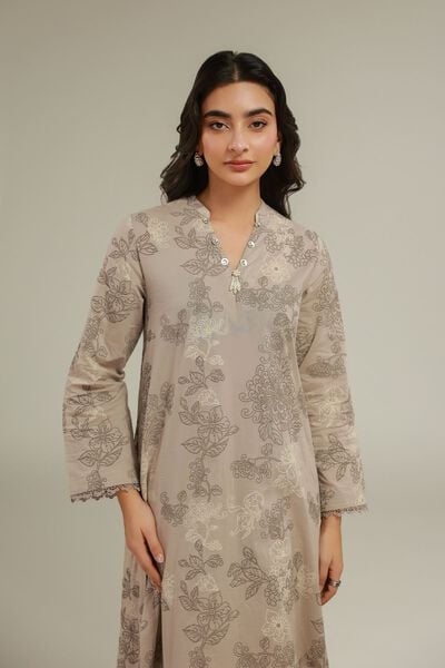Cambric | Floral Cambric Kurta | AED 39.00
