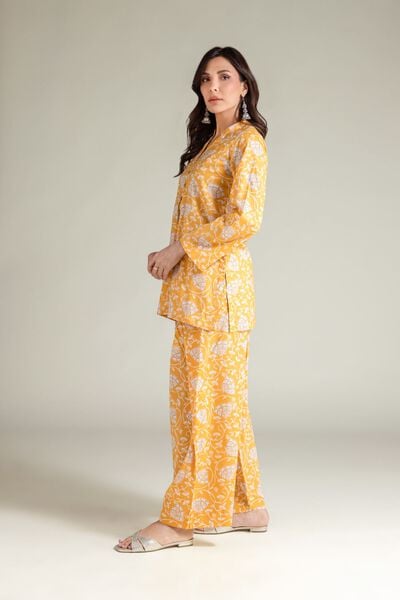 Embroidered | Cambric | Yellow Floral Shalwar | AED 130.00