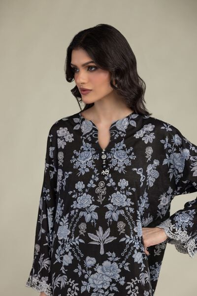 Embroidered | Lawn | Black Lawn Kurta | AED 65.00