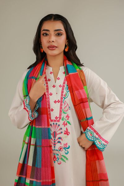 Embroidered | Cotton Net | Cotton Net Dupatta | AED 80.00