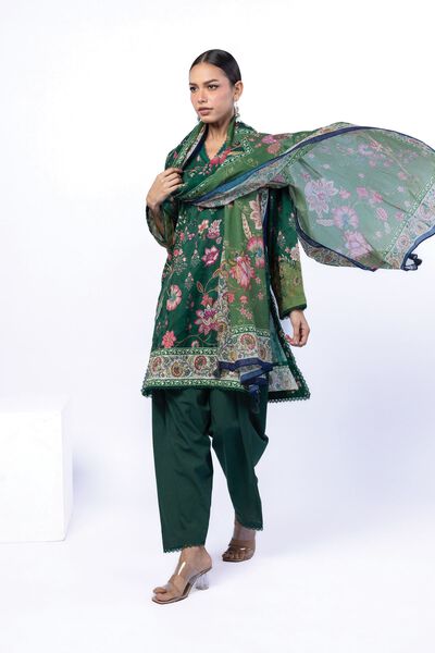 Printed | Broshia | Tailored 3 Piece | AED 250.00