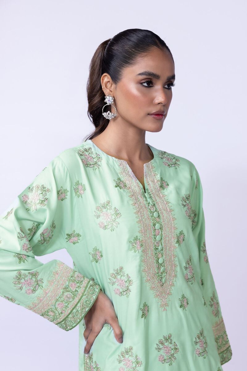 Embroidered | Russian Raw Silk | Kurta | AED 96.00
