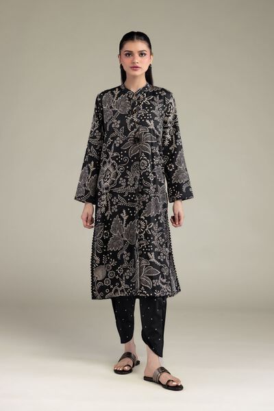 Printed | Cotton Viscose | Black Cotton Shalwar | AED 130.00