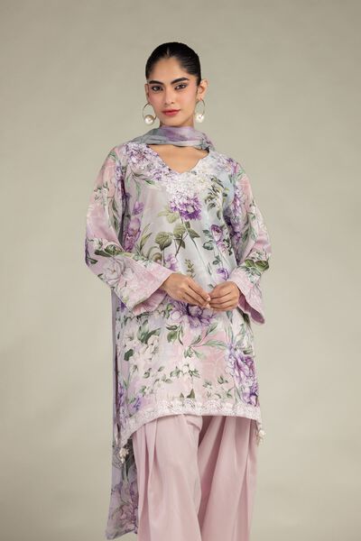 Embroidered | Blended Viscose | Floral Viscose Kurta | AED 100.00