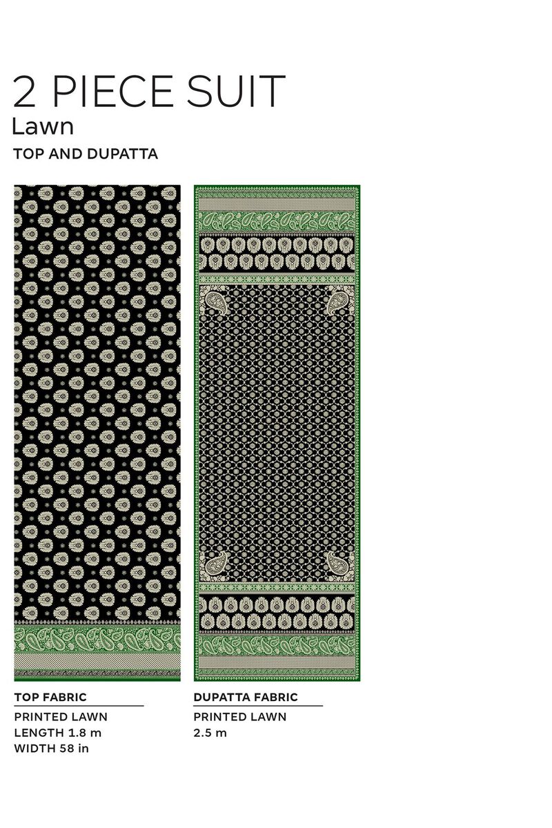 Lawn | Printed | Fabrics 2 Piece | Top Dupatta | null