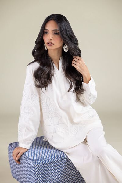 Embroidered | Viscose | Tunic | AED 65.00