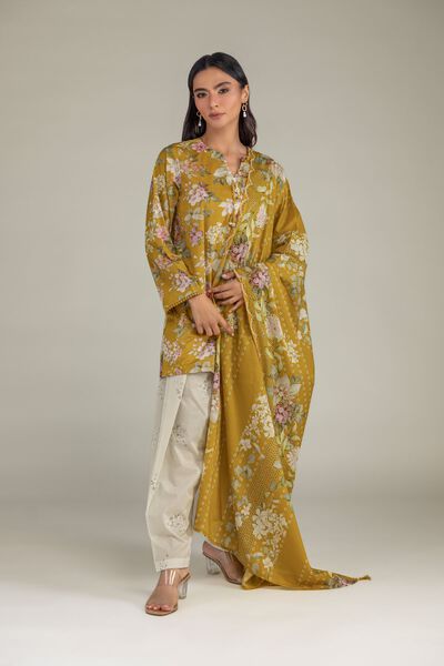 Printed | Cambric | Printed Cambric Shalwar | AED 130.00