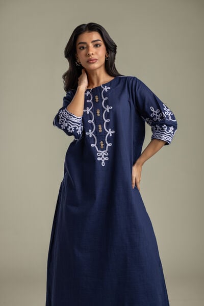 Embroidered | Heavy Textured Cotton | Kurta | AED 250.00